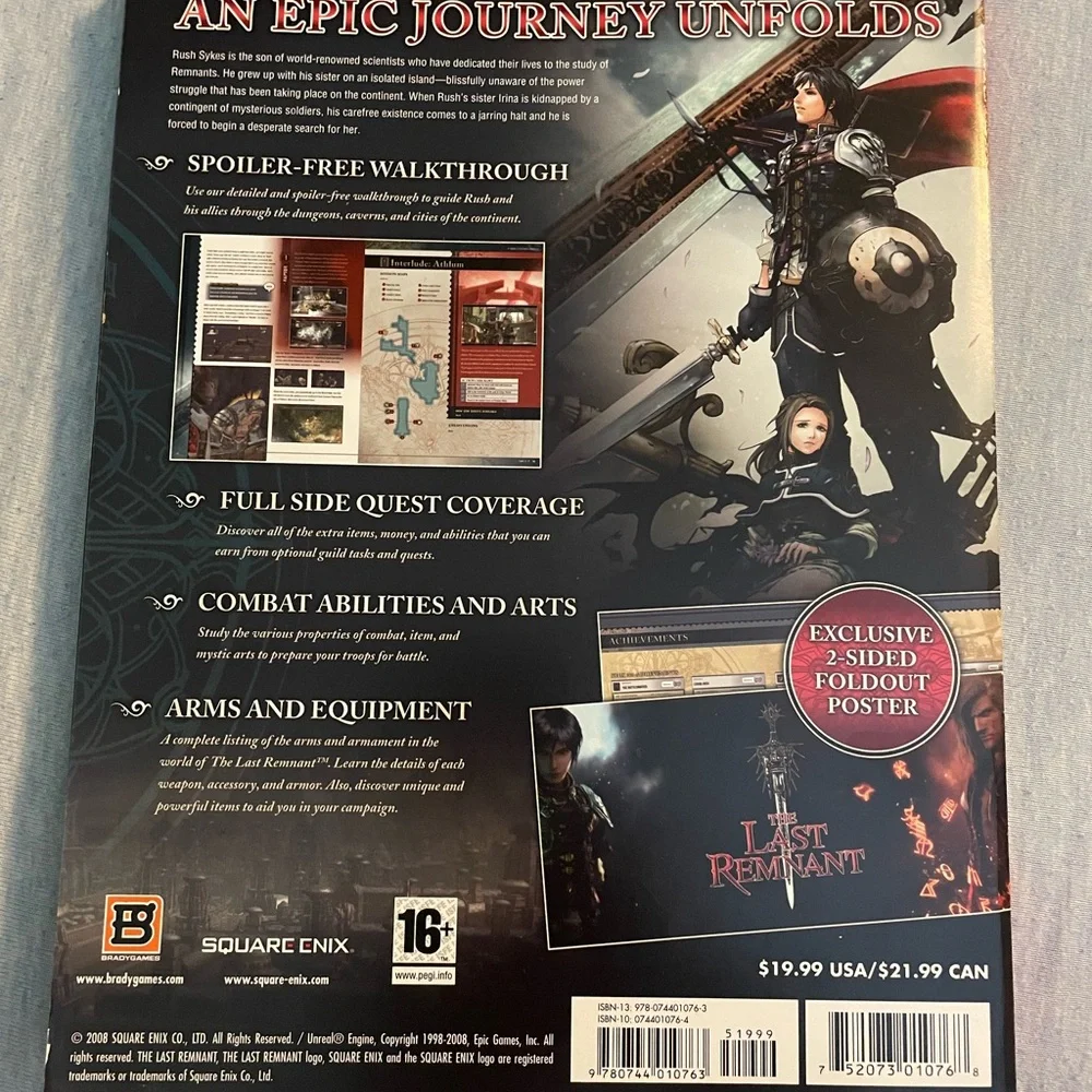 The Last Remnant Strategy Guide - Black Cover